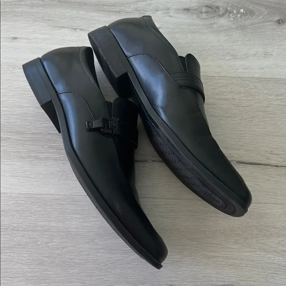 Perry Ellis Portfolio Ultrafoam Dalton 3 Shoes Black 9 EUC